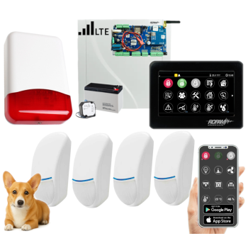 ZESTAW ALARMOWY ROPAM NeoLTE-IP-PS-SET 4x BINGO Plus TPR-4BS-P POWIADOMIENIE GSM